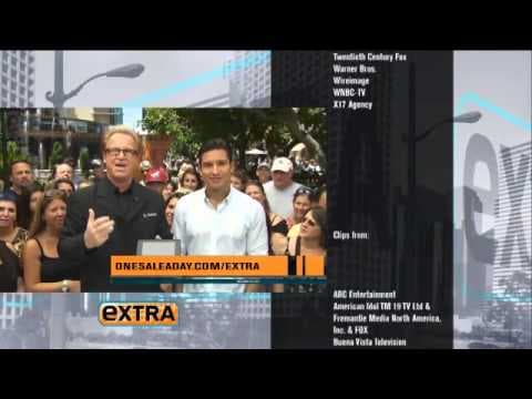 Extra Mario Lopez Features 1SaleADay.com Tablet