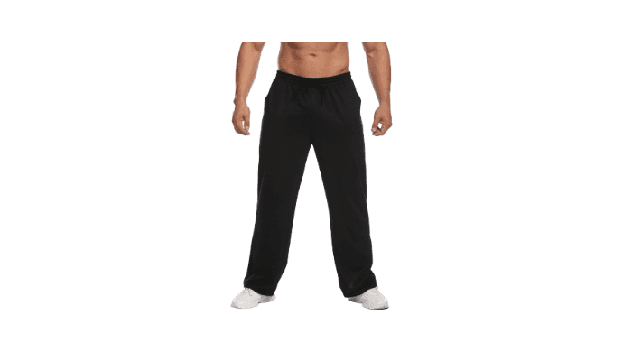 Deyeek Men's Lightweight Sweatpants Open Bottom Sweat Pants for Men Straight Leg Gym Sweatpants Lounge Pants with Pockets thumbnail 2