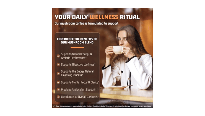 11 in 1 Mushroom Coffee with Ashwagandha,Instant Coffee for Energy, Focus thumbnail 5