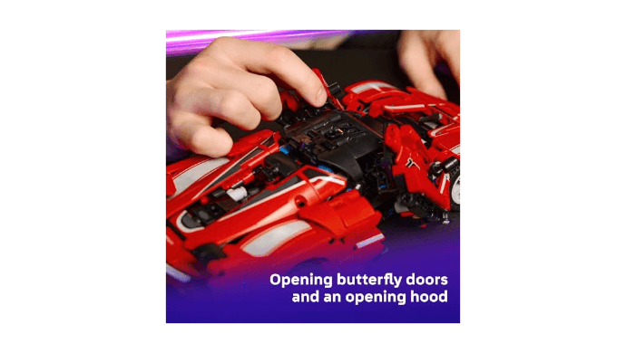 LEGO Technic Ferrari FXX K Toy Car - Building Toy for Girls & Boys, Ages 10+ - Cool Birthday Gift for Kids - Race Car Model for Play & Display - 42212 thumbnail 4