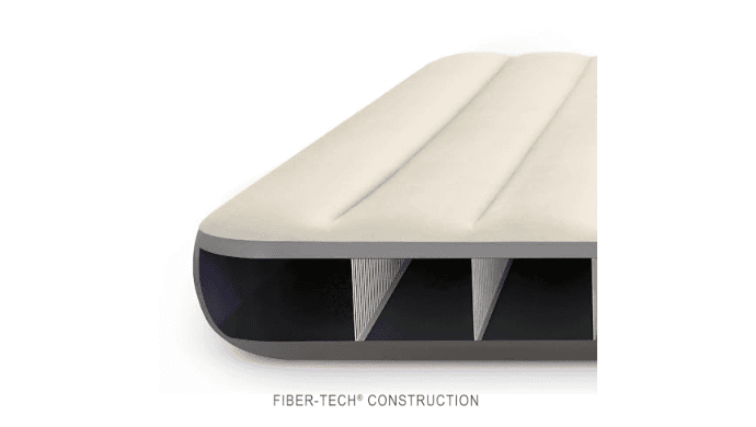 Intex 64103E Dura-Beam Standard Single-High Air Mattress: Fiber-Tech - Queen Size - 10in Bed Height - 600lb Weight Capacity - Pump Sold Separately thumbnail 3