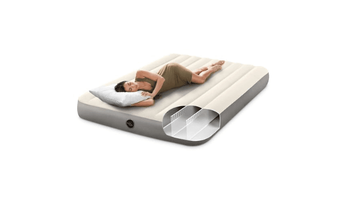 Intex 64103E Dura-Beam Standard Single-High Air Mattress: Fiber-Tech - Queen Size - 10in Bed Height - 600lb Weight Capacity - Pump Sold Separately thumbnail 5