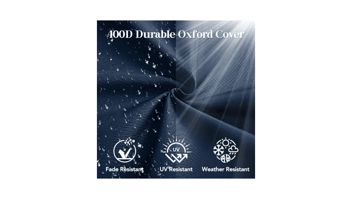 L’AGRATY Outdoor Chair Cushions for Patio Furniture：24" x 24" Deep Seat Cushions with Backrest for Couch Sofa Chair - Waterproof Fade-Resistant Patio Cushion (Set of 4,Navy Blue) thumbnail 3