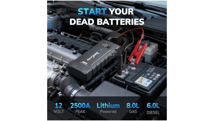 JOMGAND Battery Jumper Starter Portable Jump Box for 8.0L Gas & 6.0L Diesel thumbnail 2