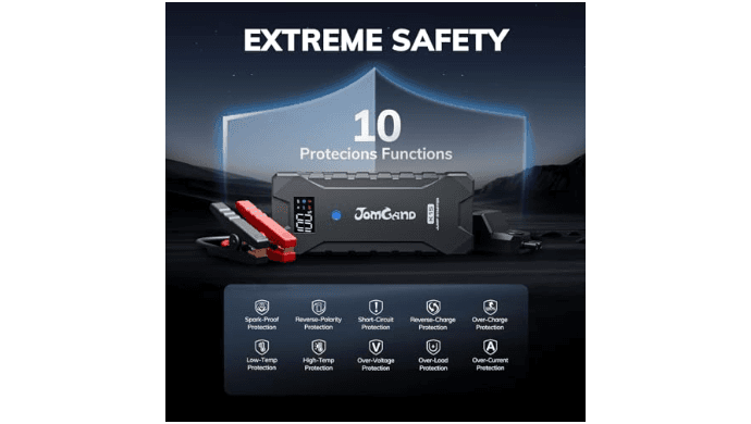 JOMGAND Battery Jumper Starter Portable Jump Box for 8.0L Gas & 6.0L Diesel thumbnail 3