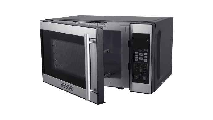 BLACK+DECKER 0.7 cu ft 700W Microwave Oven Black EM720CPN-P: Countertop, Small Dorm Microwave, Child Lock, 8 Programs thumbnail 2