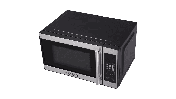 BLACK+DECKER 0.7 cu ft 700W Microwave Oven Black EM720CPN-P: Countertop, Small Dorm Microwave, Child Lock, 8 Programs thumbnail 3