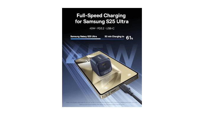 Baseus 45W USB C Charger Block, 2 Pack Super Fast Charger with USB-C Cable for iPhone 16/15 Series, iPad, Galaxy S24 Ultra and More Series thumbnail 2
