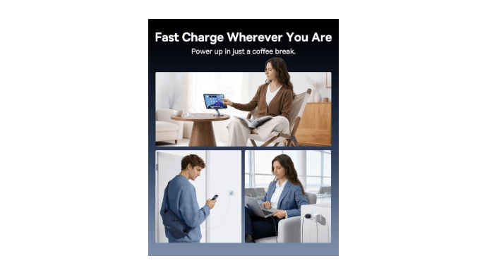 Baseus 45W USB C Charger Block, 2 Pack Super Fast Charger with USB-C Cable for iPhone 16/15 Series, iPad, Galaxy S24 Ultra and More Series thumbnail 5