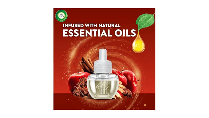 Air Wick Vibrant Plug-In Scented Oil Refills, 4 Count, Apple Cinnamon Medley, Air Freshener, Essential Oils, Eco Friendly thumbnail 3