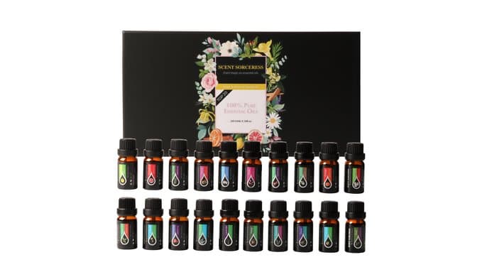 Essential Oils Set, 20 x 10ML Essential Oil Gift for Massage & Diffuser thumbnail 1