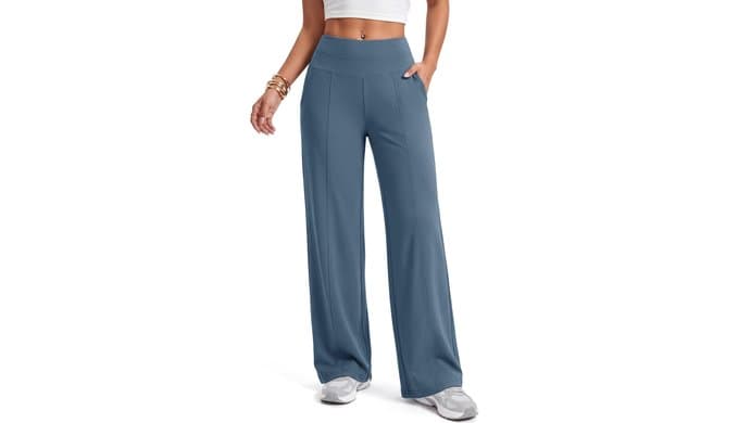 Alaroo Wide Leg Pants for Women Casual High Waisted Palazzo Trousers thumbnail 1