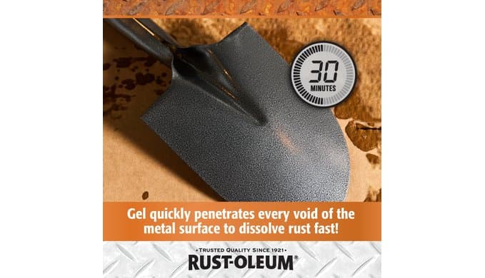 Rust-Oleum Rust Dissolver Trigger Spray Gel | Heavy-Duty Corrosion Remover for Metal Tools, Cars, Bikes, Grills, Bolts, Firearms & More | 32 oz thumbnail 4