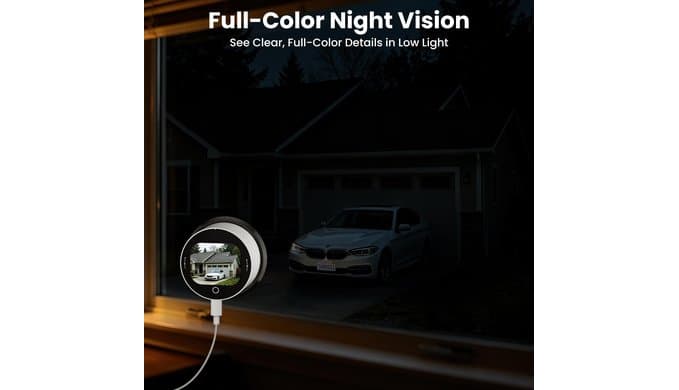 SOLIOM 5MP Window Camera with LCD Touchscreen,Indoor Camera for Home Security Outdoor,24/7 Recording,Anti-Glare Color Night Vision,AI Motion Detection, No-Drill Install for Apartments & Rentals thumbnail 4