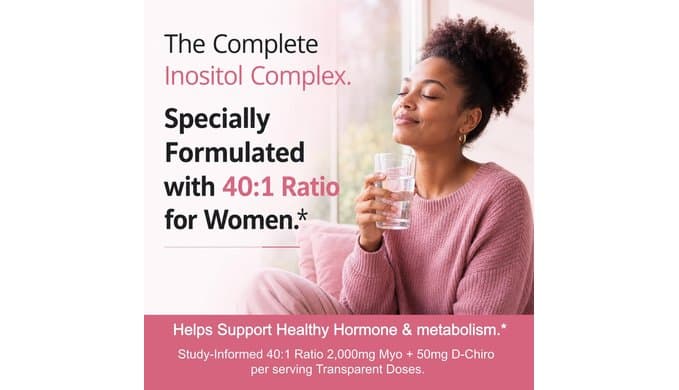 Myo-Inositol & D-Chiro Inositol 40:1 With Methylfolate, ALA & Chromium thumbnail 5