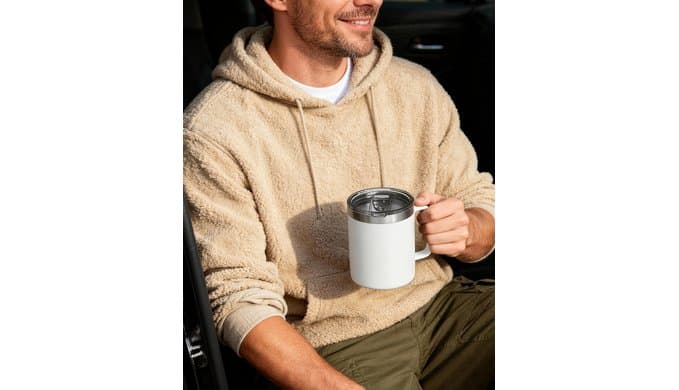 8 Pack 12oz Insulated Coffee Mug with Lid, Stainless Steel Cup thumbnail 4