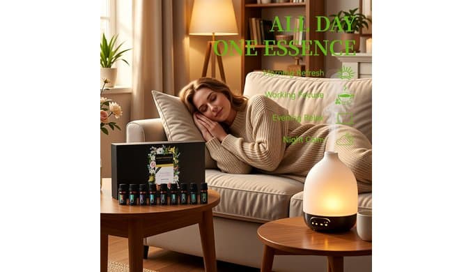 Essential Oils Set, 20 x 10ML Essential Oil Gift for Massage & Diffuser thumbnail 5