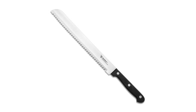 10 Inch Serrated Bread Knife, Premium Stainless Steel Blade with Wave Edge, Full Tang Handle, Razor Sharp Knife for Bread, Durable Professional Kitchen Knife thumbnail 1