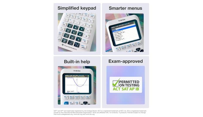 TI-84 Evo Graphing Calculator Texas Instruments, White thumbnail 5