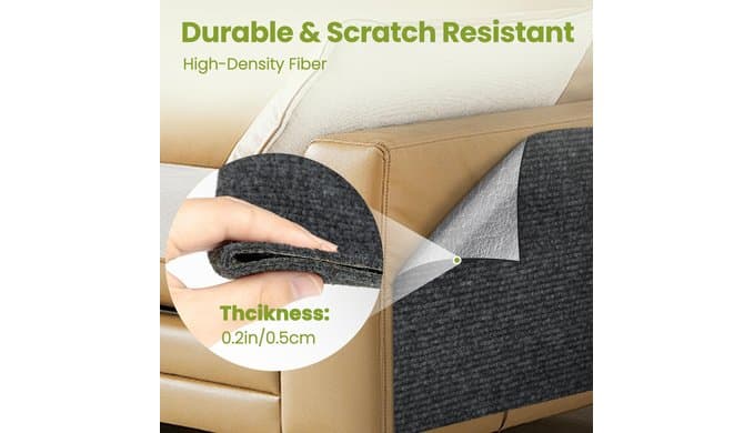 Cat Scratch Couch Furniture Protector, 78.7" x 15.8" Cat Scratcher Pad thumbnail 3