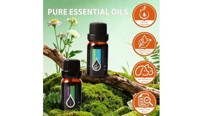 Essential Oils Set, 20 x 10ML Essential Oil Gift for Massage & Diffuser thumbnail 2