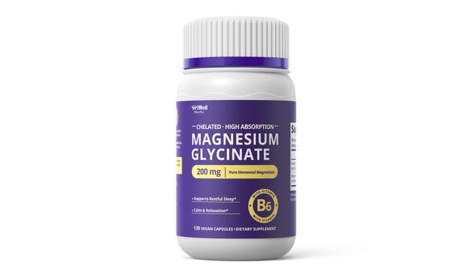 Magnesium Glycinate 200 mg with Vitamin B6, 2-Month Supply thumbnail 1