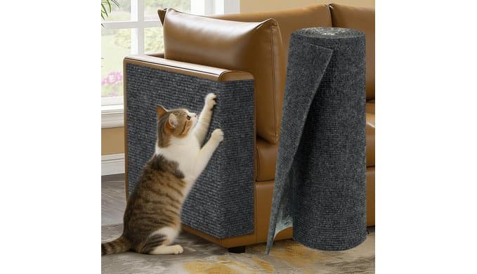 Cat Scratch Couch Furniture Protector, 78.7" x 15.8" Cat Scratcher Pad thumbnail 1