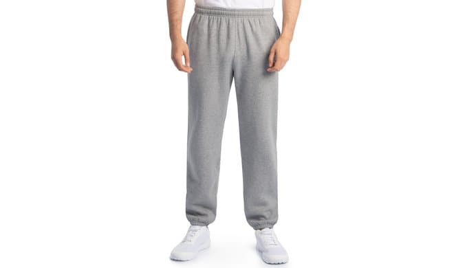 Fruit of the Loom Eversoft Fleece Elastic Bottom Sweatpants with Pockets, Relaxed Fit, Moisture Wicking, Breathable thumbnail 1