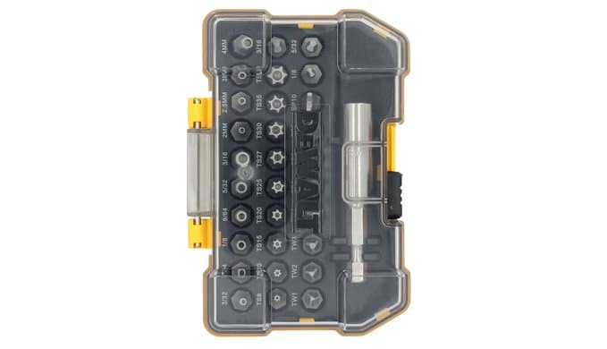 DEWALT Security Bit Set, 31-Piece Screwdriver Bit Set with Case, Universal 1/4 In Hex, Includeds Magnetic Bit Holder (DWAX200) thumbnail 1