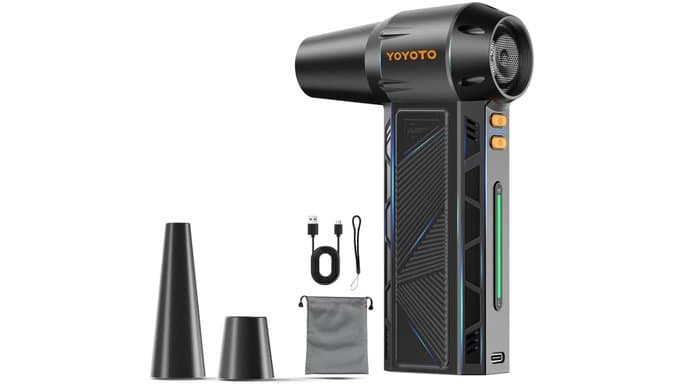 Compressed Air Duster 300000RPM Powerful Electric Air Duster Rechargeable thumbnail 1