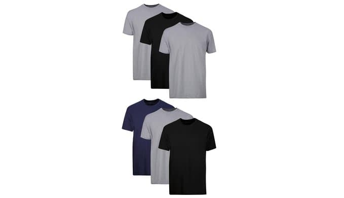 Hanes Men's Undershirt Packs, Stay-Tucked Soft Cotton Undershirts, Best Undershirts for Men, White/Black/Asstd Multipacks thumbnail 1