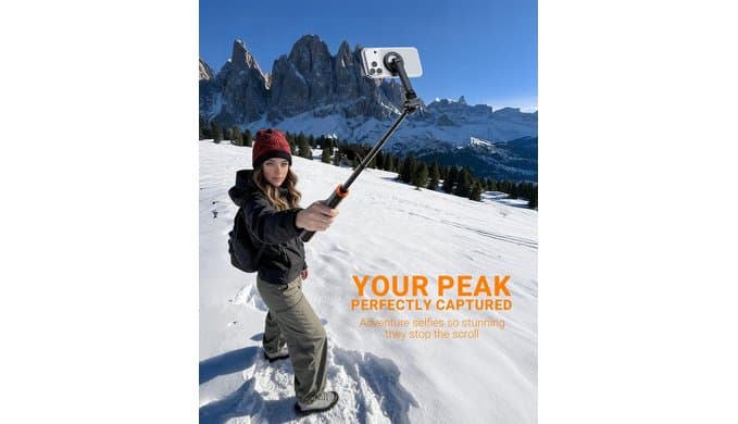 EUCOS 62" Magnetic Phone Tripod for iPhone, Selfie Stick Tripod with Remote thumbnail 3