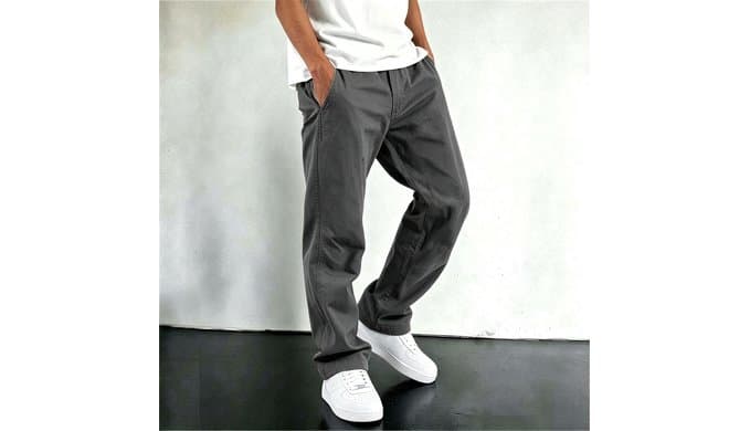 Work Pants for Men Relaxed Fit Straight Leg Cargo Pants with Pockets thumbnail 3