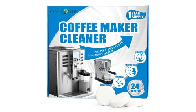 24-Pack Coffee Machine Cleaner Descaler Tablets, Descaling & Deep Cleaning Tabs for Coffee Pot & Coffe Machine, Effective Limescale Remover for Home, Office Use thumbnail 1