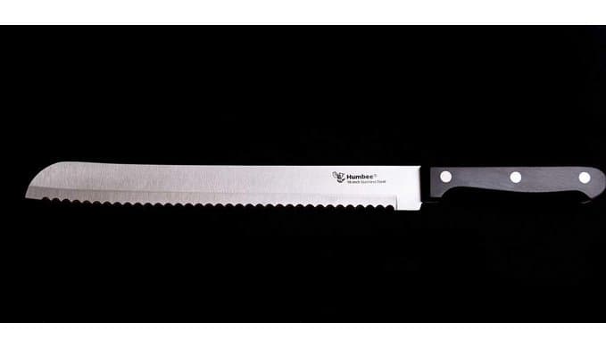 10 Inch Serrated Bread Knife, Premium Stainless Steel Blade with Wave Edge, Full Tang Handle, Razor Sharp Knife for Bread, Durable Professional Kitchen Knife thumbnail 4