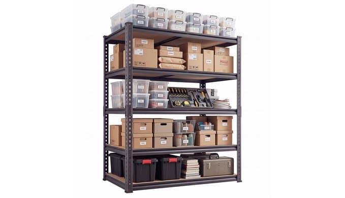 36" Garage Shelving 2200 LBS, Extra Deep 16" 5-Tier Storage Rack thumbnail 1