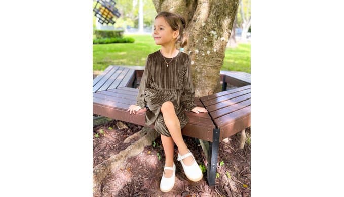 Stelle Girls Long Sleeve Velvet Dress with Pockets 5-15 Years thumbnail 4