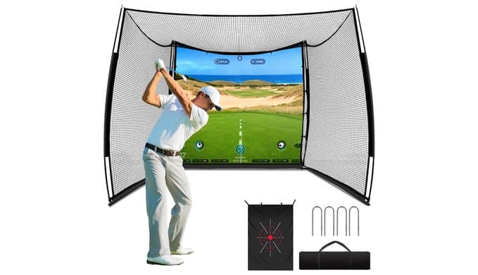 Bltend Golf Net, 11x8ft Spacious Golf Practice Hitting Net Indoor & Outdoor thumbnail 1