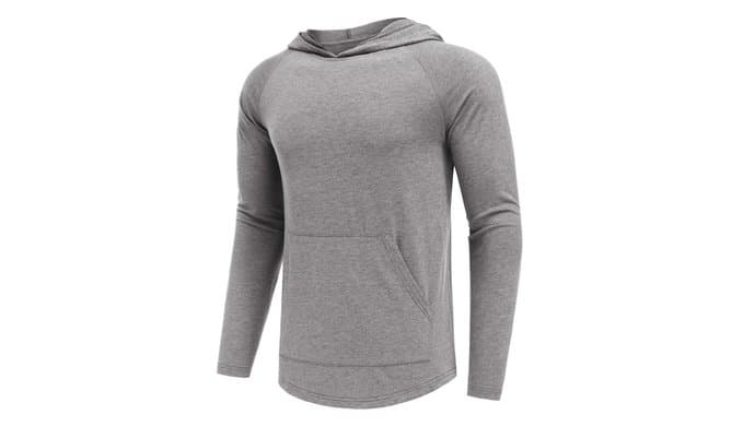 PINSPARK Men's Lightweight Workout Hoodies Pullover Golf Gym Sweatshirt thumbnail 1