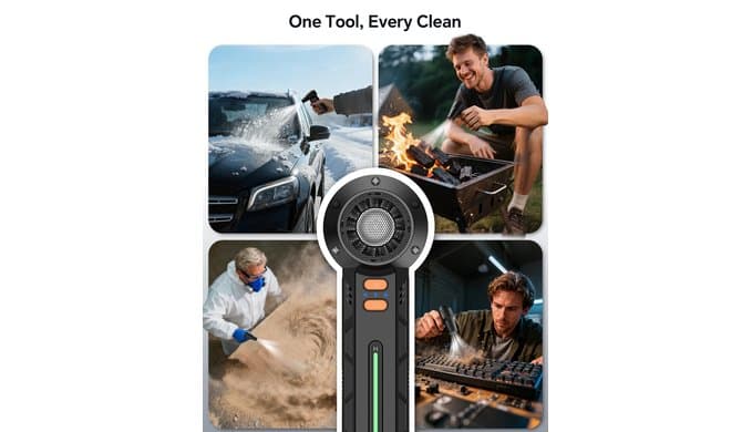 Compressed Air Duster 300000RPM Powerful Electric Air Duster Rechargeable thumbnail 4