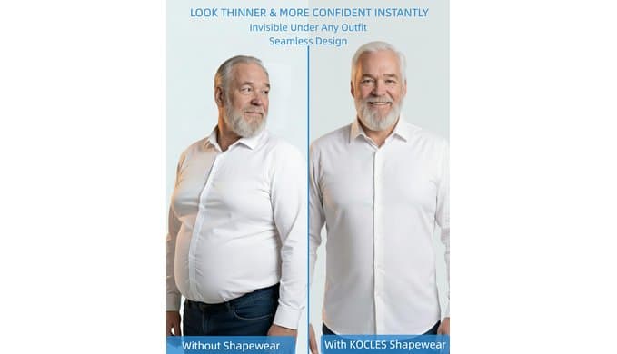 Men's Compression Shirt Undershirt Slimming Tank Top Workout Vest Abs Abdomen Slim Body Shaper thumbnail 3