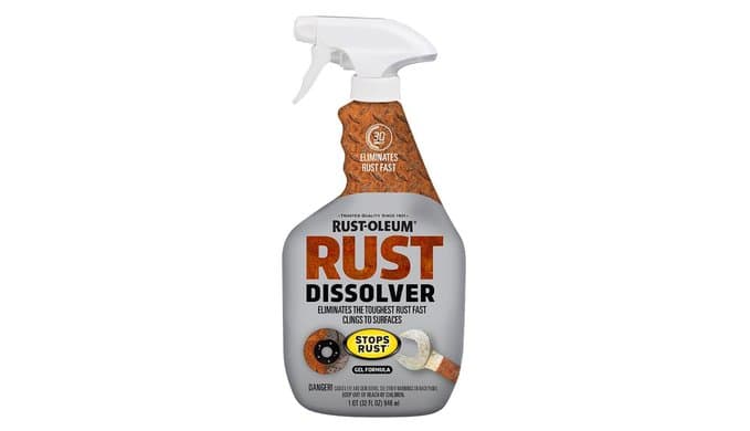 Rust-Oleum Rust Dissolver Trigger Spray Gel | Heavy-Duty Corrosion Remover for Metal Tools, Cars, Bikes, Grills, Bolts, Firearms & More | 32 oz thumbnail 1