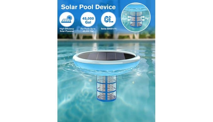 Solar Pool Device for Above Ground & Inground Pools up to 45,000 Gallons thumbnail 5