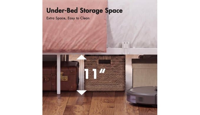 Full Canopy Platform Bed with Charging Station & LED Lights thumbnail 5