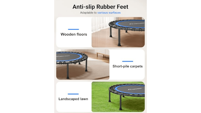 ANCHEER Fitness Trampoline,40"/48" Bungee Rebounder with Adjustable Handle thumbnail 3