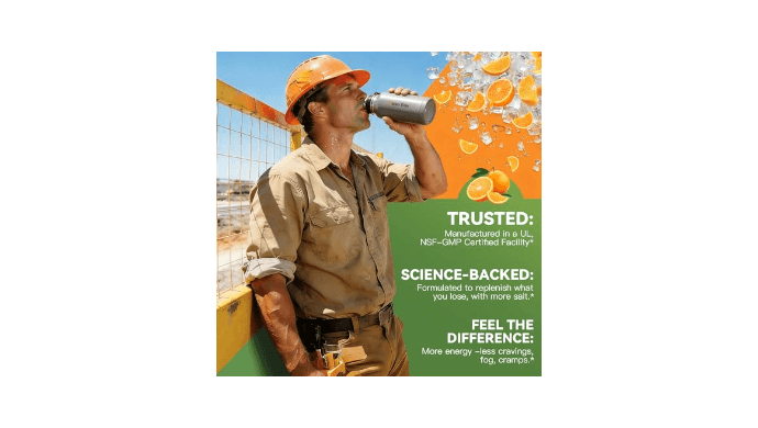 Nature Echo Electrolyte Powder Packets, 1000mg Sodium Oral Rehydration Salts, Sugar Free Hydration Drink Mix for Athletes, Marathoners & Outdoor Enthusiasts, Keto Friendly, Vegan, Gluten Free thumbnail 2
