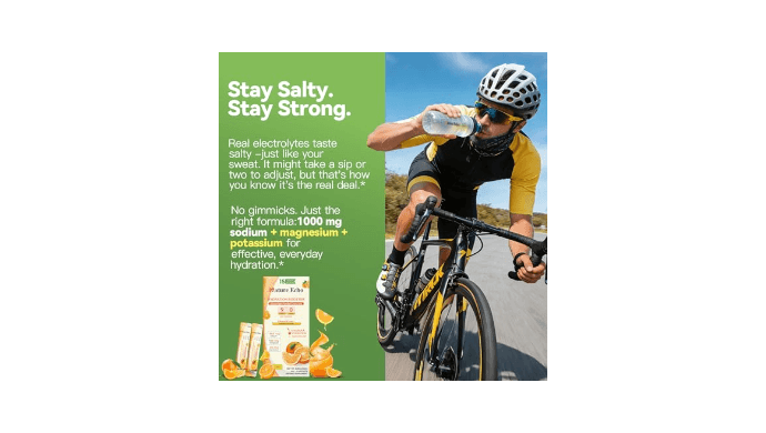 Nature Echo Electrolyte Powder Packets, 1000mg Sodium Oral Rehydration Salts, Sugar Free Hydration Drink Mix for Athletes, Marathoners & Outdoor Enthusiasts, Keto Friendly, Vegan, Gluten Free thumbnail 5