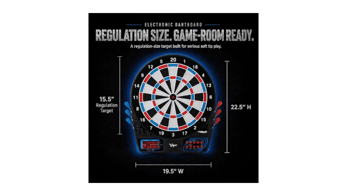Viper by GLD Products 777 Electronic Soft Tip Dart Board for Adults thumbnail 2