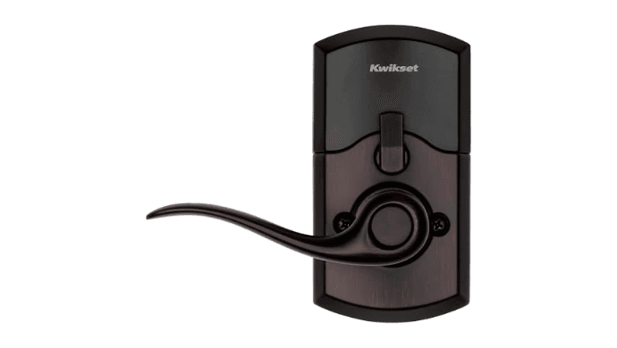 Kwikset 917TNL-11PS Smartcode Keypad Electronic with Tustin Lever SmartKey with 6AL Latch and RCS Strike Venetian Bronze Finish thumbnail 3