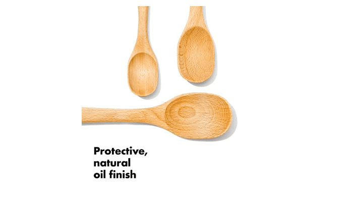 OXO Good Grips 3-Piece Wooden Spoon Set thumbnail 3